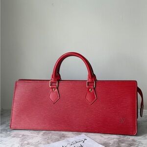 Louis Vuitton Red Epi Sac Triangle